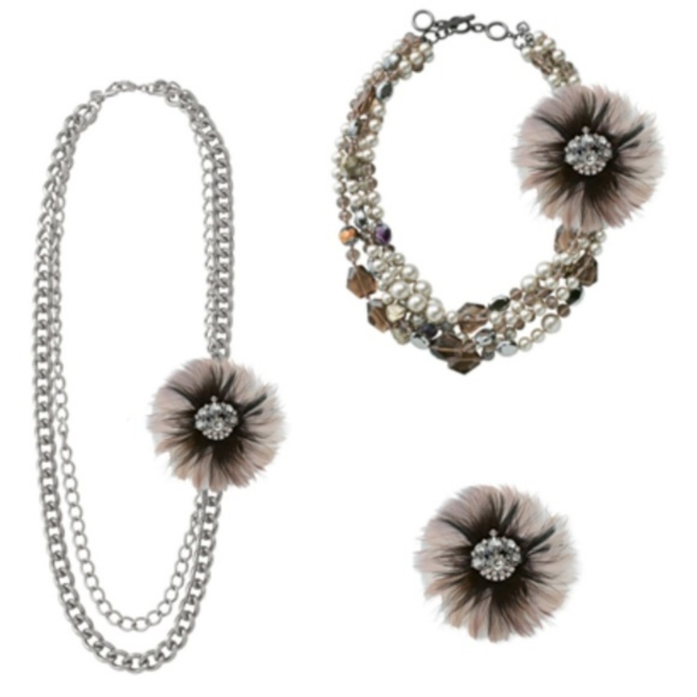 Stella & Dot | ‘Vintage’ Feather Brooch/Pendant Retired - Picture 5 of 8